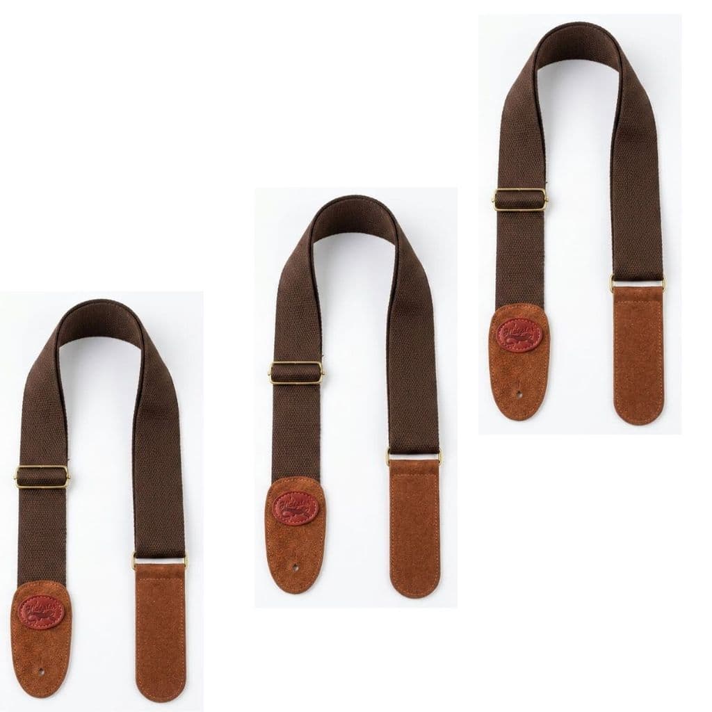 kit 3 Correia para Violão em Nylon Marrom