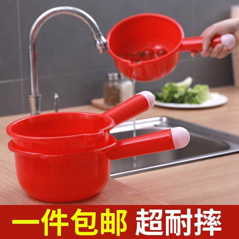 Colher de água Extra grossa Colher de água de plástico Colher de borracha doméstica Concha de água Industrial Resistente