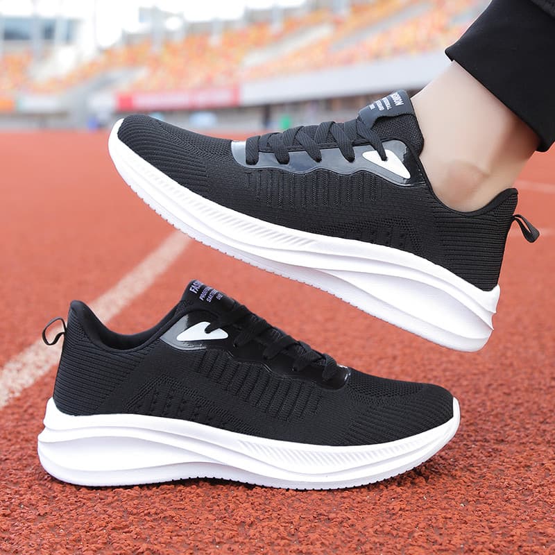 Primavera rendas sapatos masculinos adolescentes estudantes malha respirável único sapatos leves sapatos esportivos sola