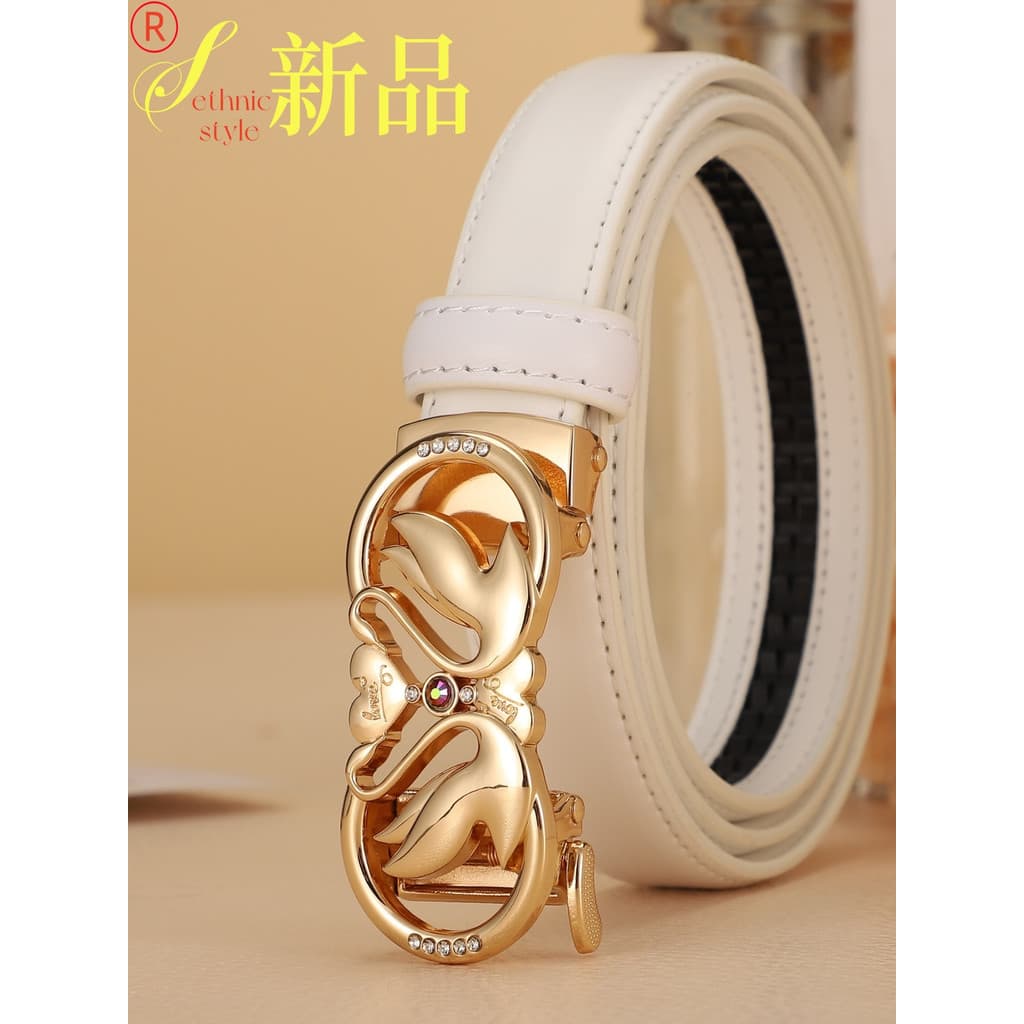 IWD senhoras cinto moda versão coreana estilo étnico cinto de couro genuíno decoração High-End Jeans acessórios estudant