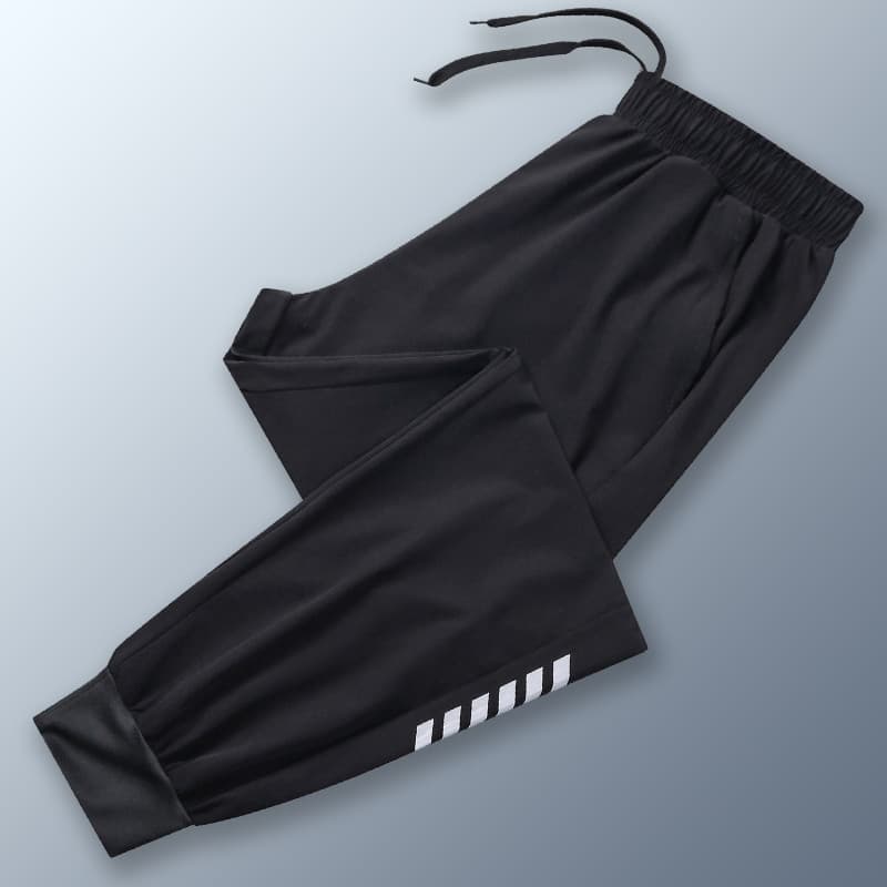 Calças esportivas masculinas de secagem rápida Casual ar condicionado calças respiráveis calças de corrida soltas seda g