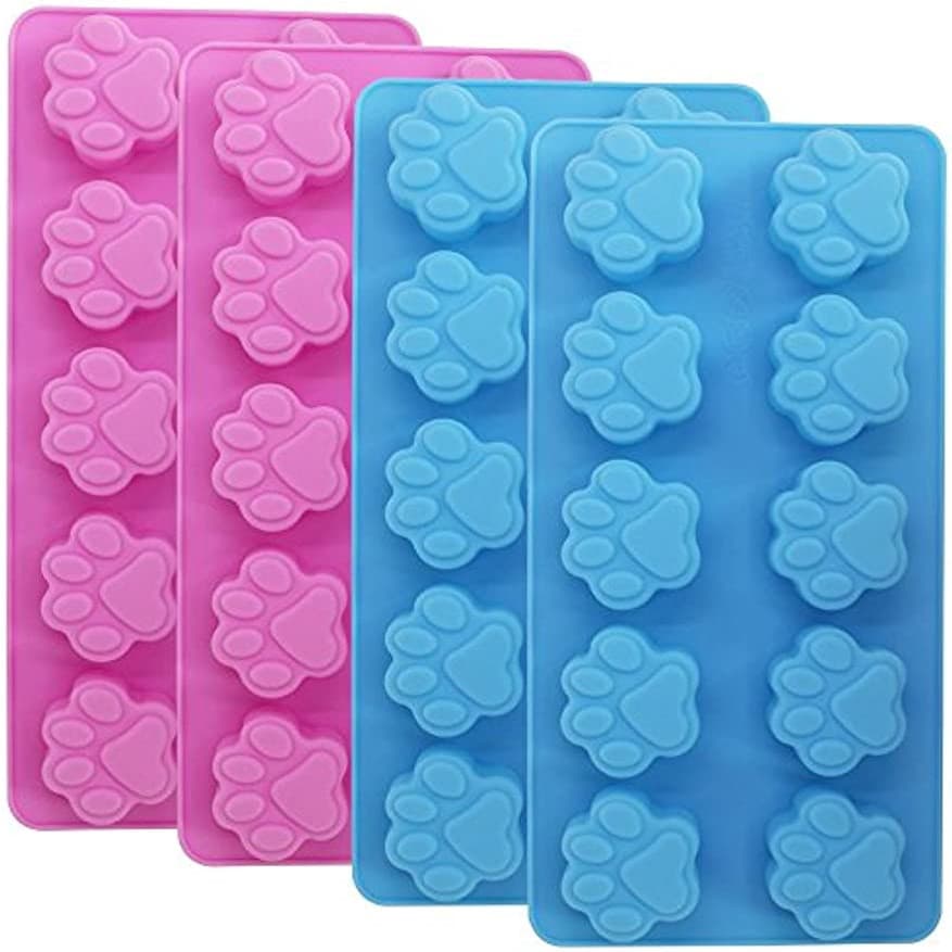 Molde De Silicone Para Pata Impressão , Reutilizável Cachorro Gato Gelo Assar Chocolate
