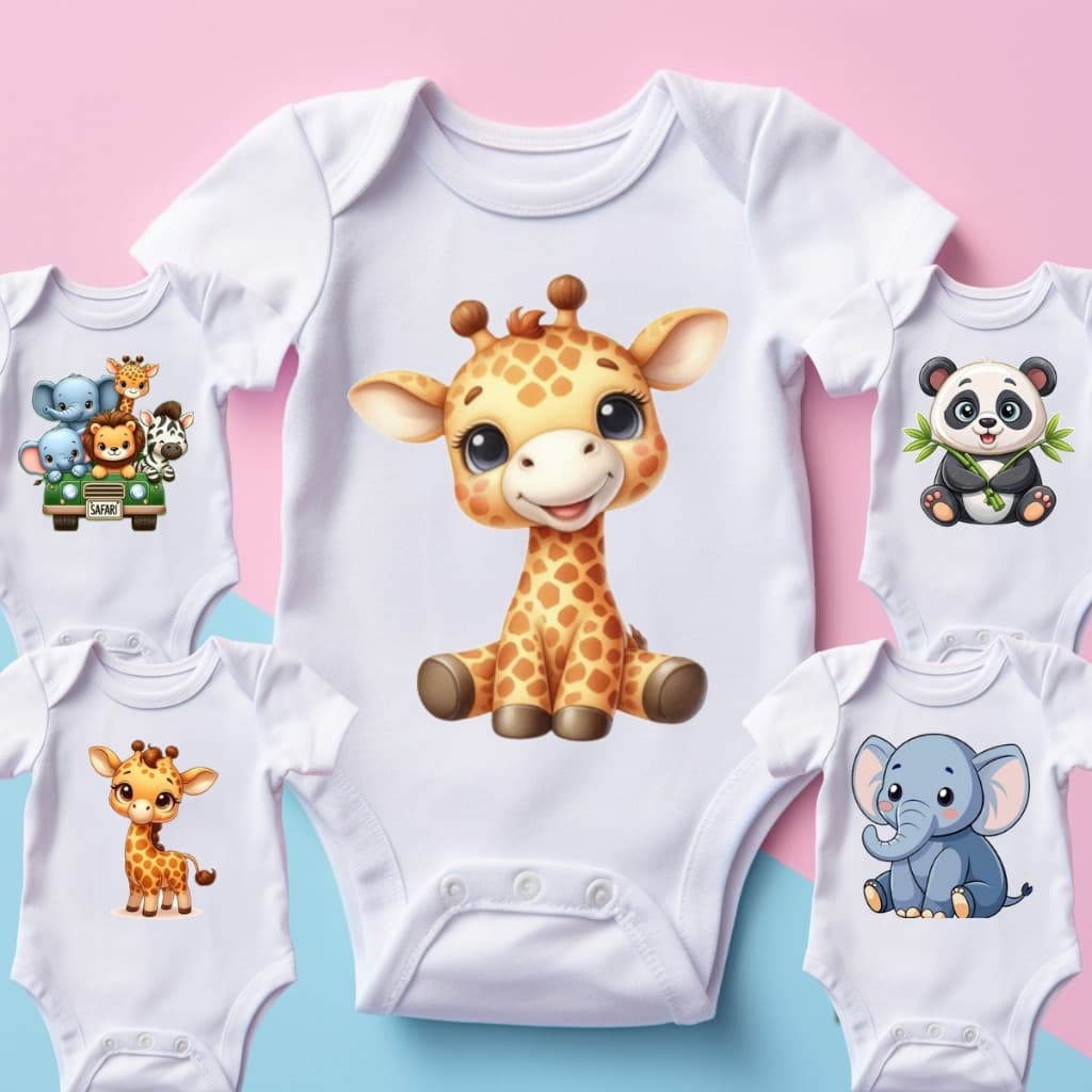 Body Animais Safari Personalizado | Roupinha Criativa para Bebê ! Preço baixo