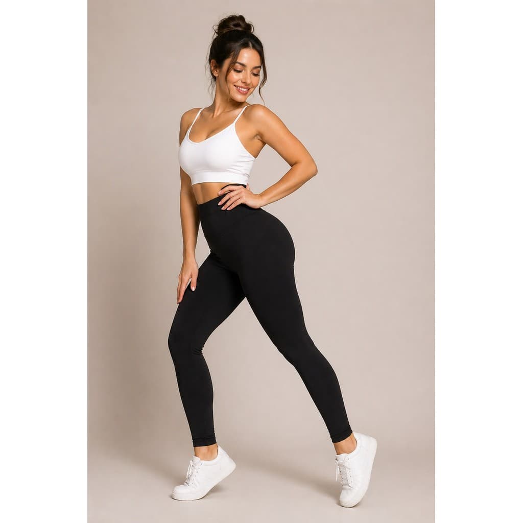 Calça Legging Flanelada Montaria Inverno Quentinha e Estilosa Cintura Alta Empina Bumbum