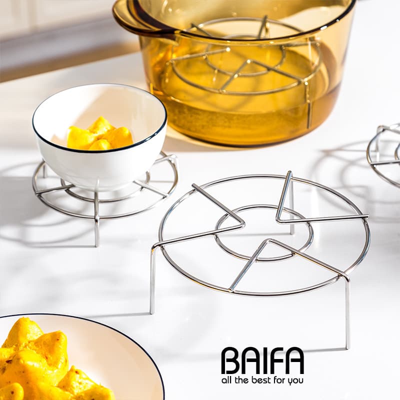 Casa 304 aço inoxidável de pé alto à prova de água rack de vapor panela de arroz Wok multifuncional redondo influenciado