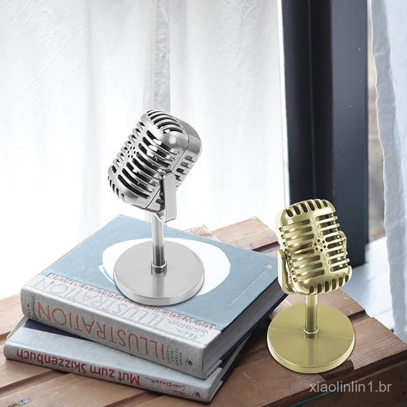 blg Microfone Retrô Atualizado , Modelo Vintage , Mesa De Palco , Micropho Antigo