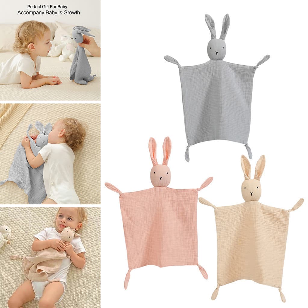 Musselina Bebê Conforto Toalha Macia Recém-Nascido Dormir Bonecas Crianças Moda Brinquedo Do Sono Acalmar Apaziguar Baba