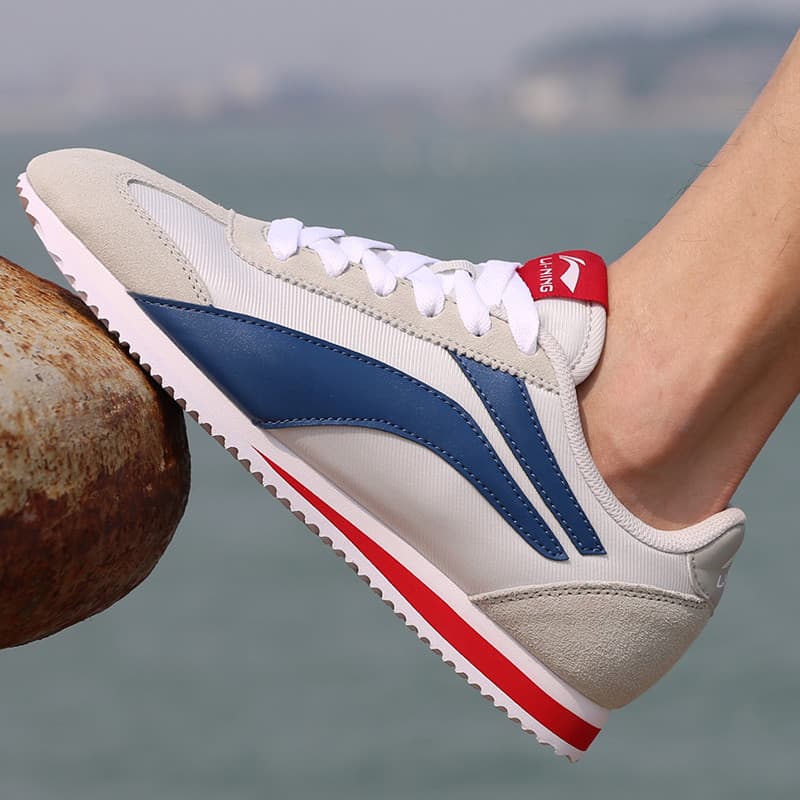 Li Ning sapatos masculinos forrest gump sapatos 2026 primavera verão novo estilo clássico Retro sapatos casuais sapatos