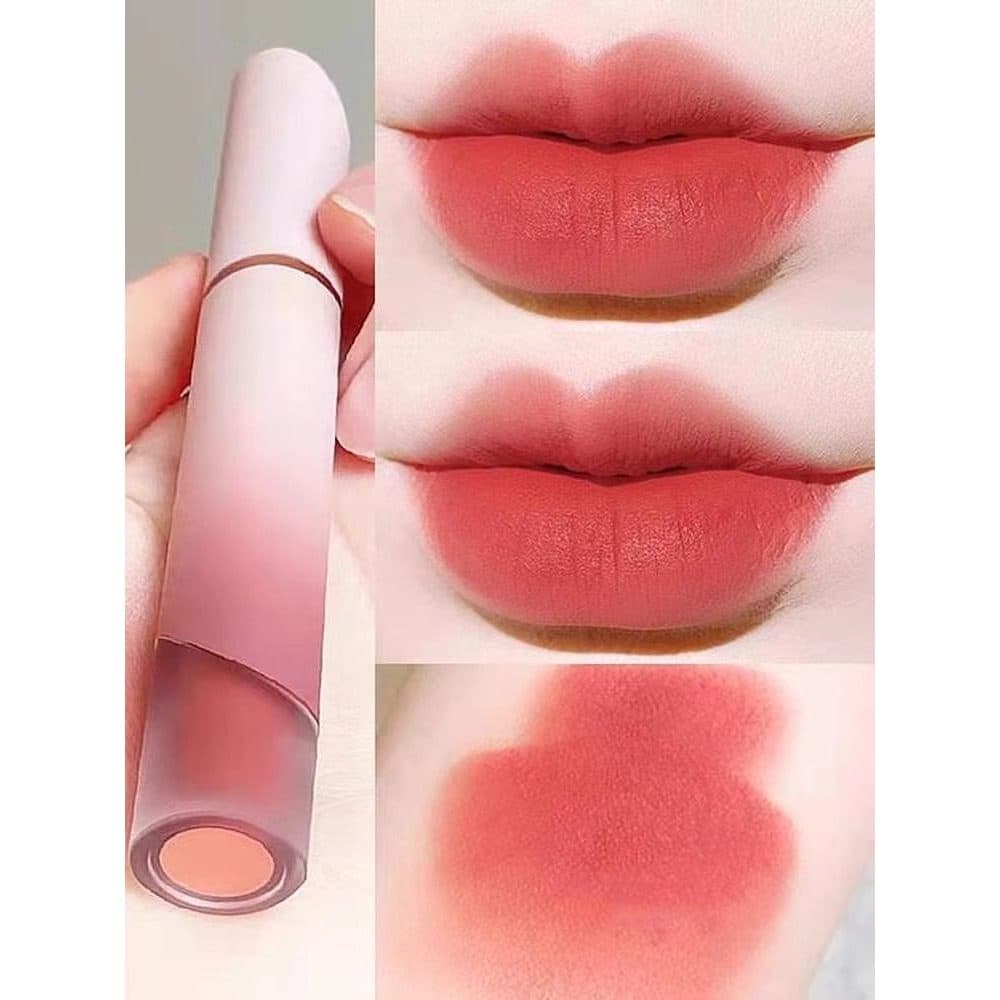 Venda quente cremoso fosco lábio esmalte lama veludo fosco batom feminino clareamento fixação de longa duração coloração