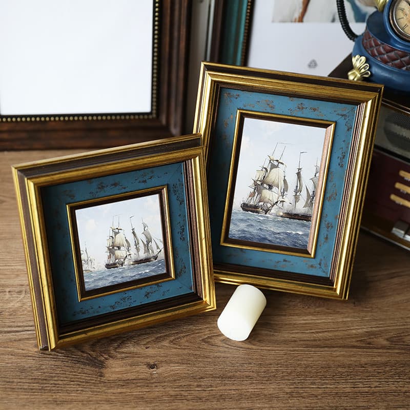 Moldura de parede para foto, estilo retrô europeu, 23cm, 20, 33, 40cm, criativa, americana, casamento, porta-retratos