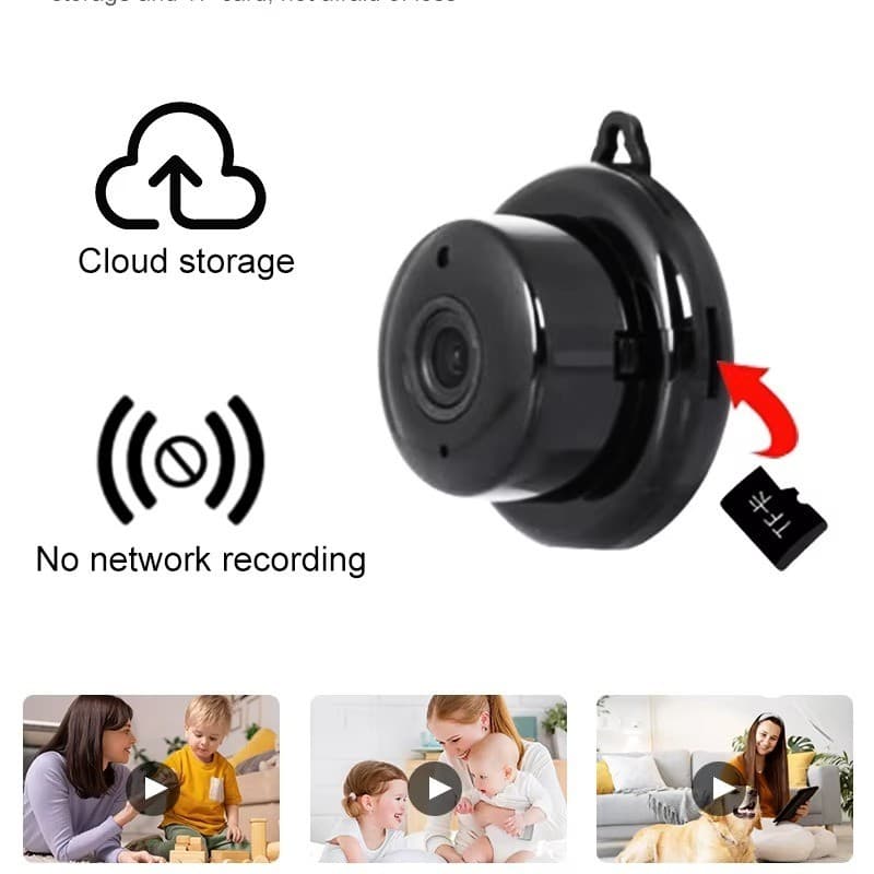 Mini Câmera Espiã  WiFi HD - Monitoramento Remoto por Celular e Visão Noturna BS255