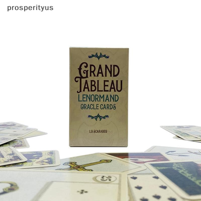 [prosperityus] Grand Tableau Lenormand Oracle Cards Tarot Family Party Jogo De Tabuleiro Carrinho Para Iniciantes De Adi