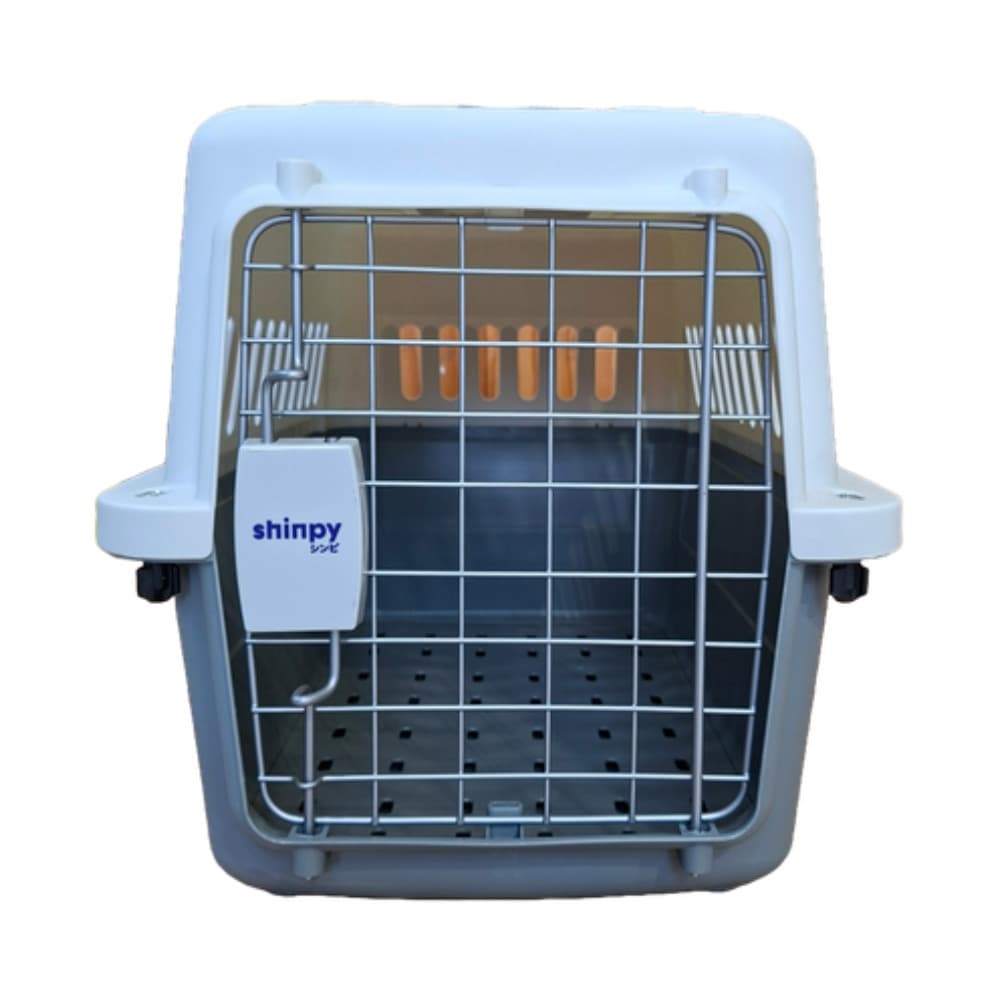 Caixa de Transporte para Pets Tamanho P – 61x40x39cm Cinza Shinpy