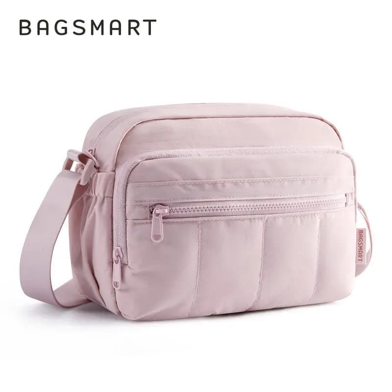Bolsa Tiracolo Feminina, Bagsmart, Multiuso, Bolsa de Ombro, Compartimento Principal Grande, Múltiplos Bolsos, Adequada