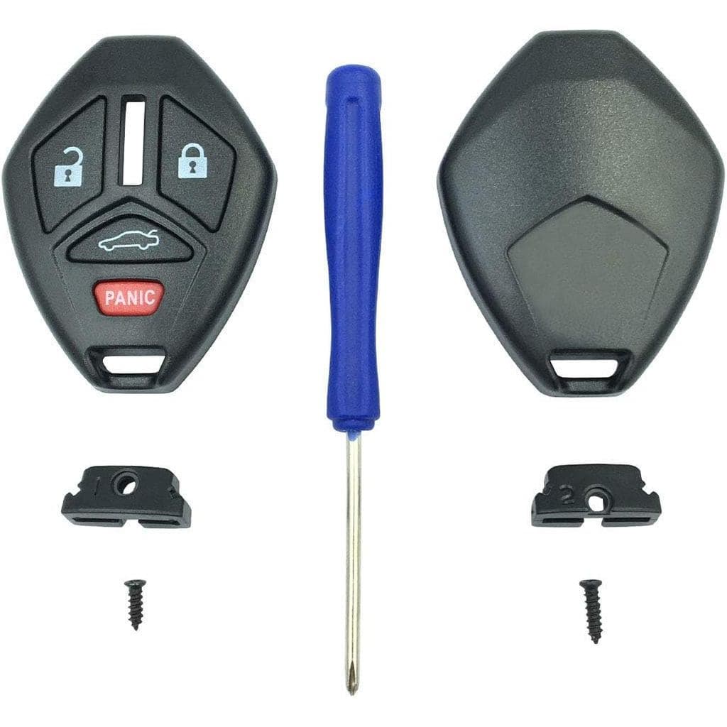No Need to Cut Key Fob Shell Case Fit for Mitsubishi Eclipse Outlander Galant Endeavor Lancer Replacement Keyless Entry