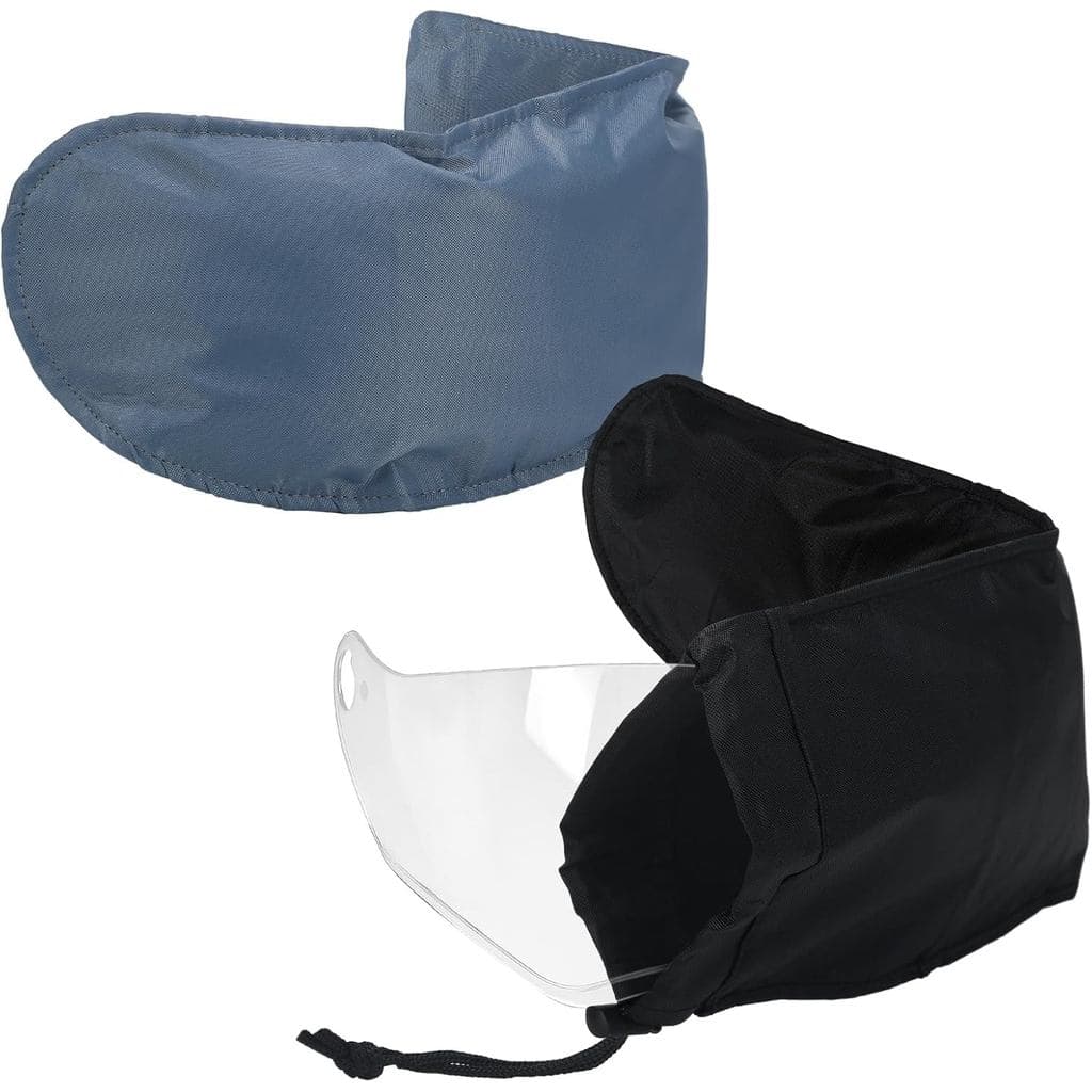 2 Peças de Bolsas para Viseira de Capacete de Motocicleta para Armazenar e Transportar Viseiras de Capacete, com Forro M