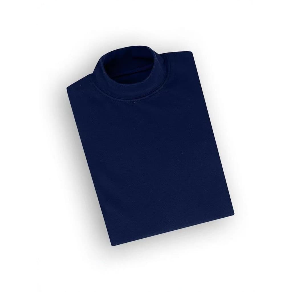 Outono inverno pai masculino de meia-idade camiseta de fundo camisa de manga comprida de malha cor sólida em torno do pe