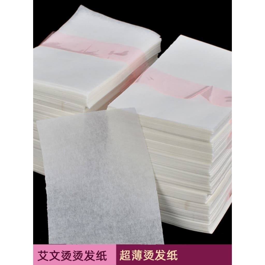 Papel permanente descartável ultrafino para salão de cabeleireiro, fácil condutividade, calor, fácil penetração, resiste