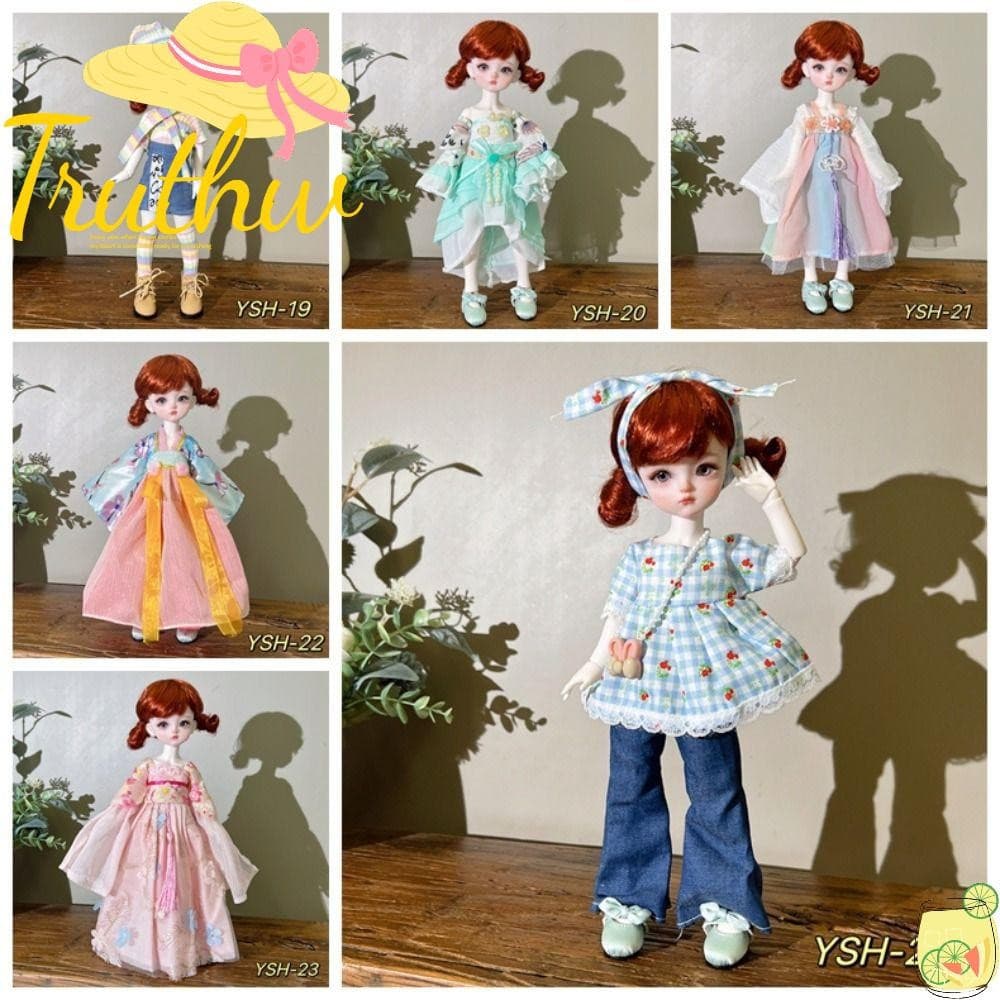 TRUTHW Roupas De Boneca De 30 Cm , Conjunto De BJD 1/6 Da Moda Bonita , Acessórios Casuais Fofos Para Bonecas
