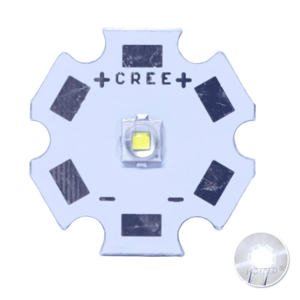 Led 3w Cree Aquario Soldado Branco 6000k Azul Xpe2 Lanterna Lente Suporte Cola Térmica Luminaria 3v
