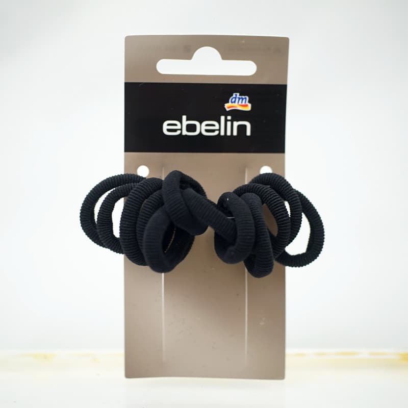Preto pequeno elástico sem costura laço de cabelo toalha anel rabo de cavalo elástico macio delicado laço de cabelo