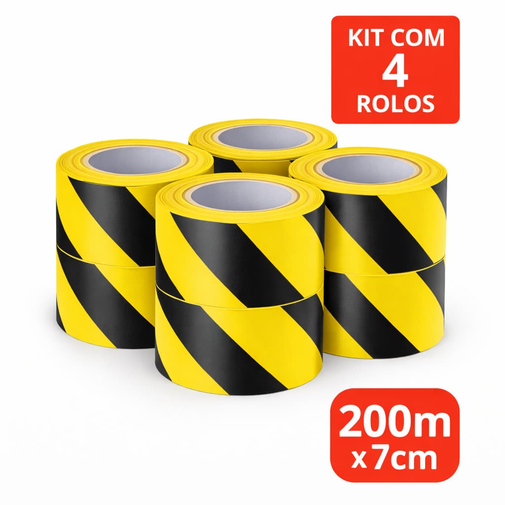 Kit Fita zebrada 4 unidades
