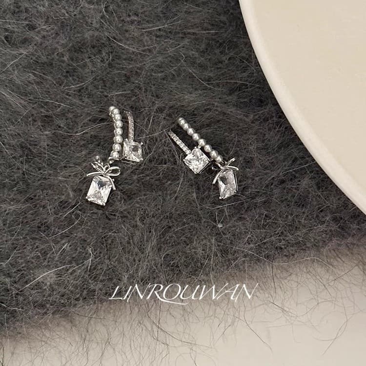 kit brinco aço inoxidável cartelas de brincos feminino ♨Adequado para primavera verão estroboscópio zircão cubo açúcar a