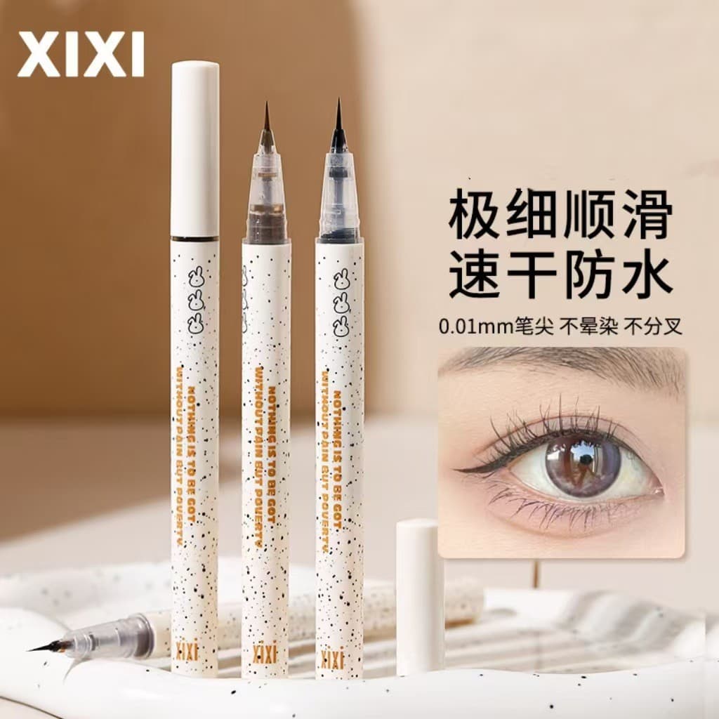 Xixi delineador de veludo de coelho com tinta Original, secagem rápida, longa duração, à prova d'água, à prova de suor,