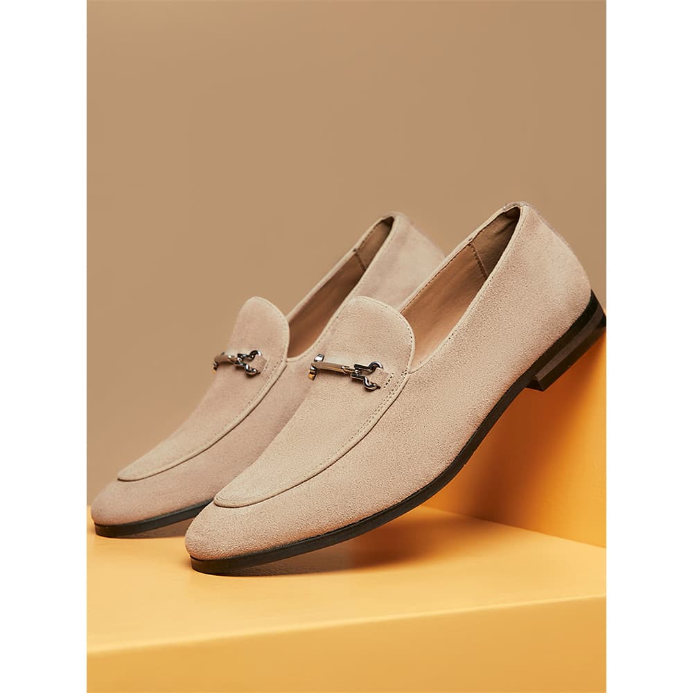 Homens novo estilo preguiçoso sapatos de couro de um Pedal respirável camurça fosco couro genuíno vaca camurça mocassins