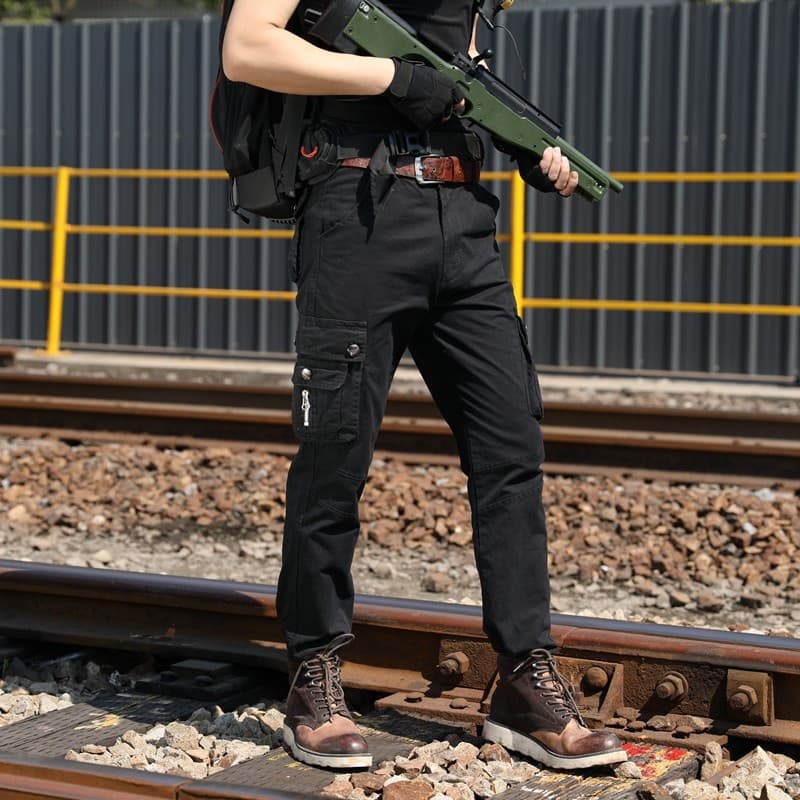 Wolf Warriors Forças Especiais Macacão Masculino Multi-Bolso Solto Calças de Campo Resistente ao Desgaste Durável W
