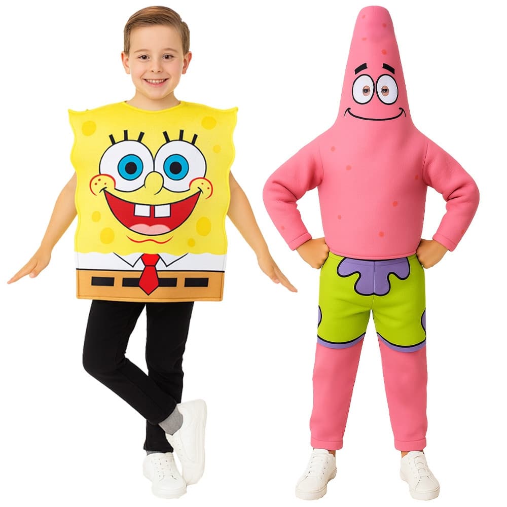 Fantasia Clássica do Bob Esponja para Crianças, Fantasia do Patrick Estrela e Cosplay, Fantasia de Halloween Infantil 92