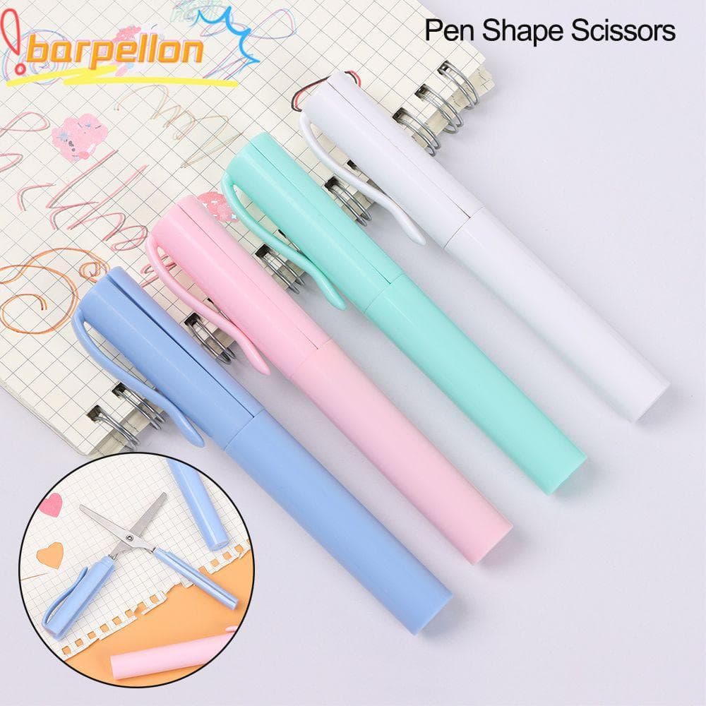 BARPELLON Caneta Forma Tesoura Portátil Seguro DIY Ferramenta De Arte Para Corte De Papel