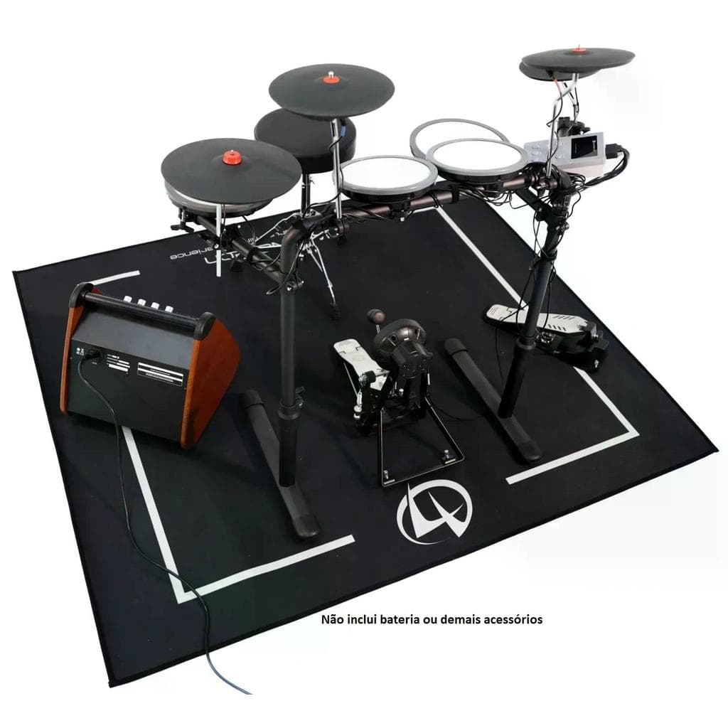 Tapete de Bateria Nagano Tech Medidas 1,60m X 1,40m exclusivo pra bateria Acústica ou eletrônica