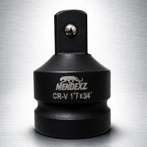 Adaptador Soquete Impacto De 3/4 Para 1/2 em Aço Cromo Vanadio - Mendexz Preto