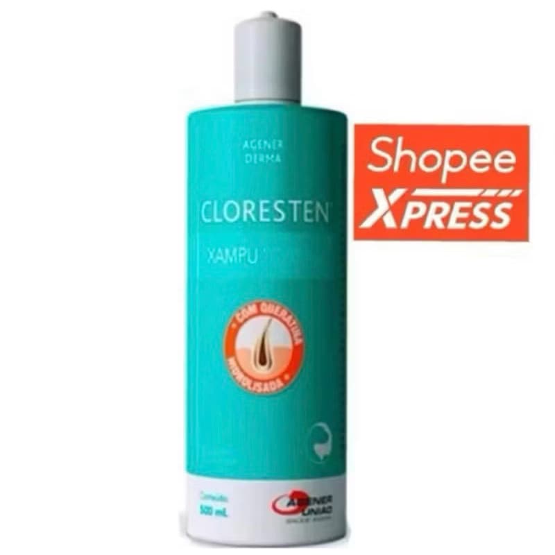 Shampoo Cloresten 500ml Antialérgico Antibacteriano Antifúngico Agener Dr Clean Pet Gato Cachorro