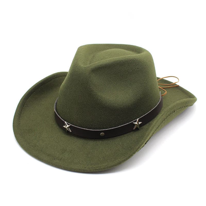 Chapéu Fedora Top Côncavo-Convexo Gota De Água 8cm Aba Masculino E Feminino Chapéus De Feltro