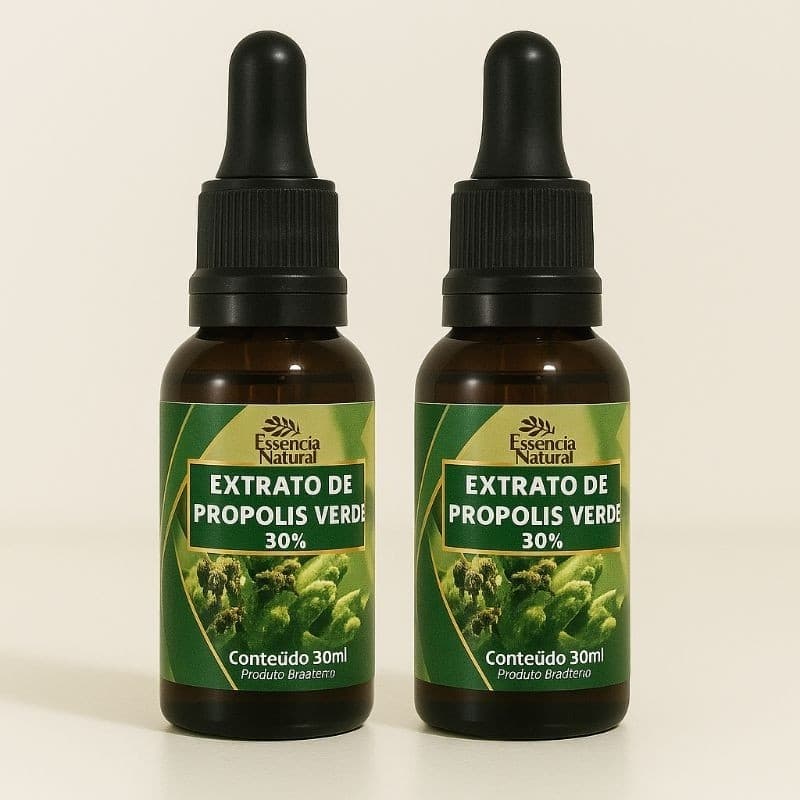 Extrato de Própolis Verde Forte 30ml Cada - 2 Unidades