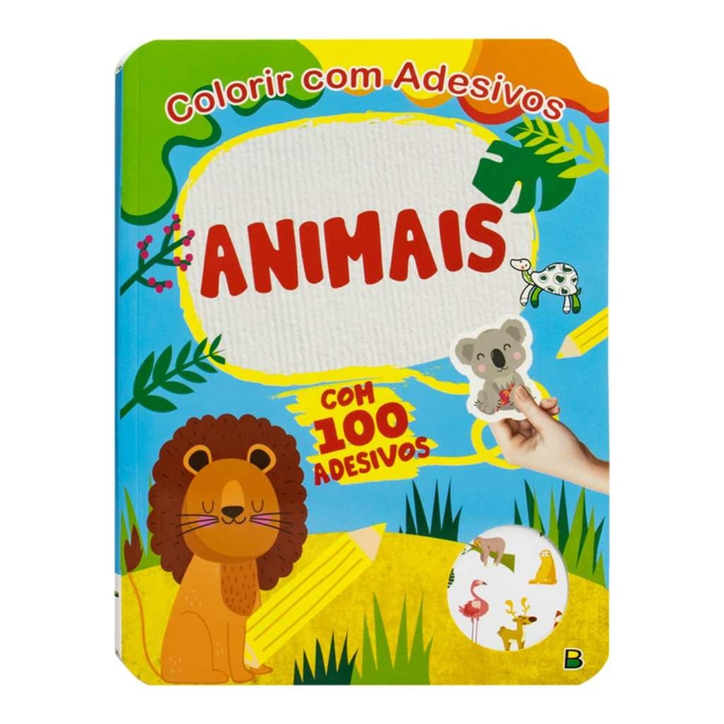 Colorir Com Adesivos - Animais - Todolivro