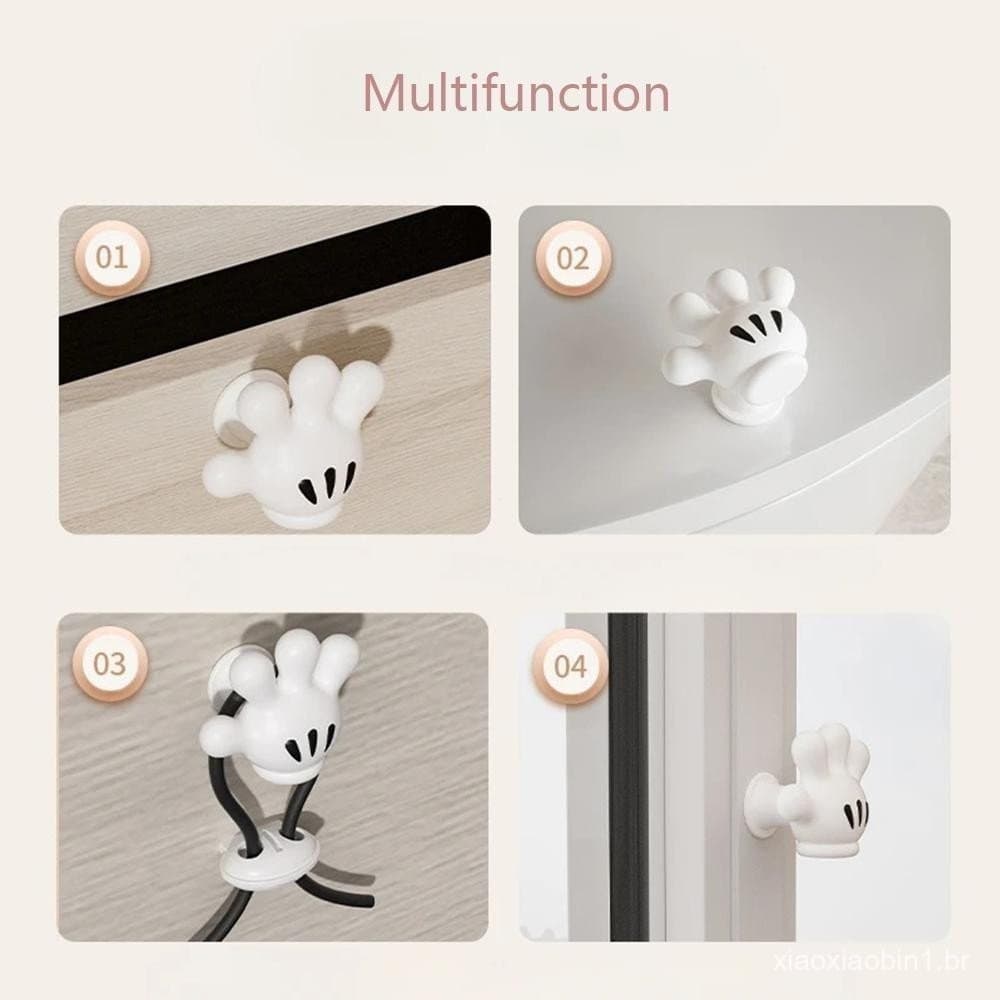 Botão de Pressão Sanitário Mickey, Botão de Descarga Universal em PVC