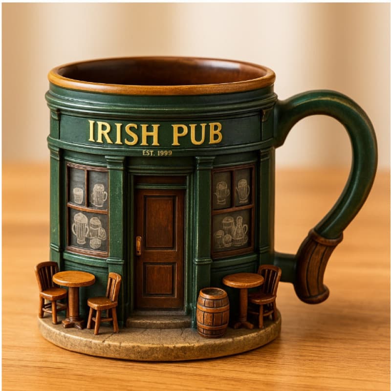 Caneca De Resina 3D Com Forro Interno , Estilo Abstrato 300ml , Copo Criativo Para Beber , Presente Festival