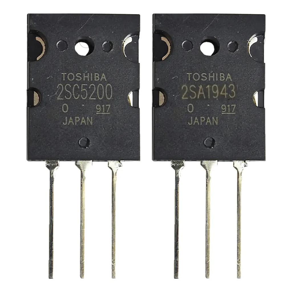 Transistor Par 2sc5200 2sa1943 To-3p 230v 15a Npn / Pnp Tudo Eletro