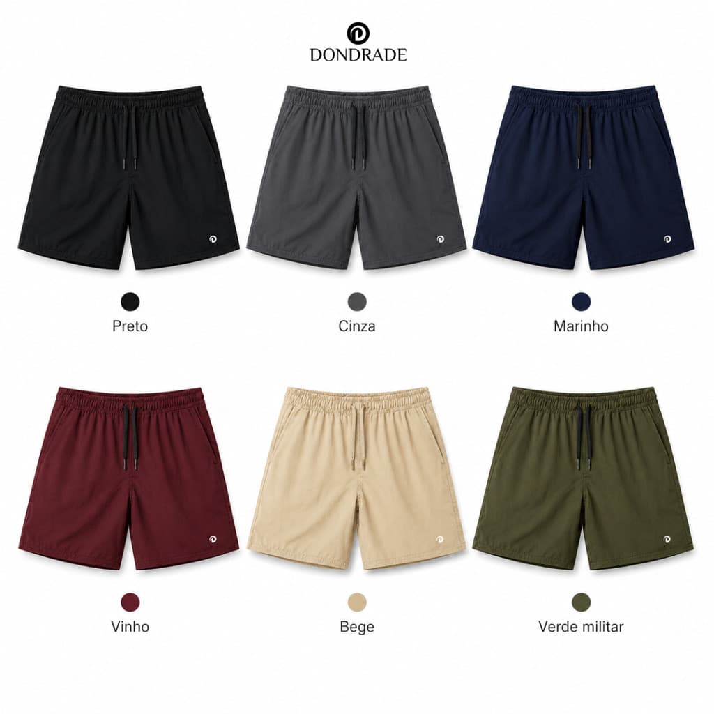 Bermuda Dry Fit Masculina Short Premium Para Verão Caminhada e Academia