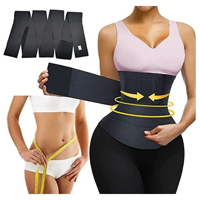 Cinta Modeladora 3/5 Metros Faixa Abdominal Pos Parto Alta Compressao Redutora de Medidas Cintura