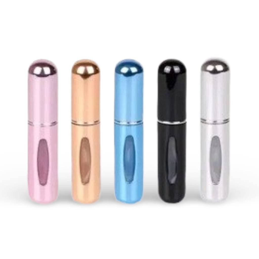 Porta Perfume Recarregável Mini Frasco de 5 ml Kit com 05 unidades