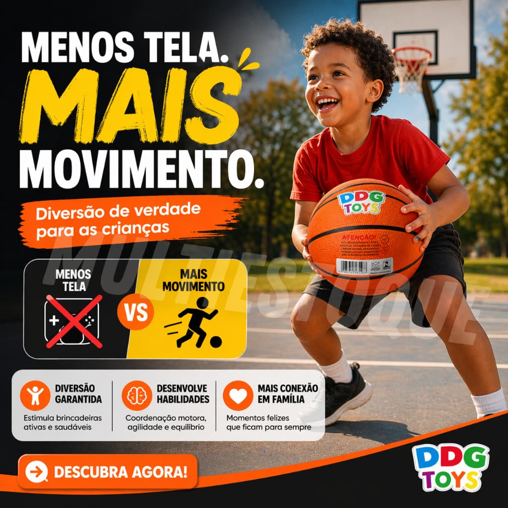 Bola De Basquete Infantil Texturizada Para Esporte