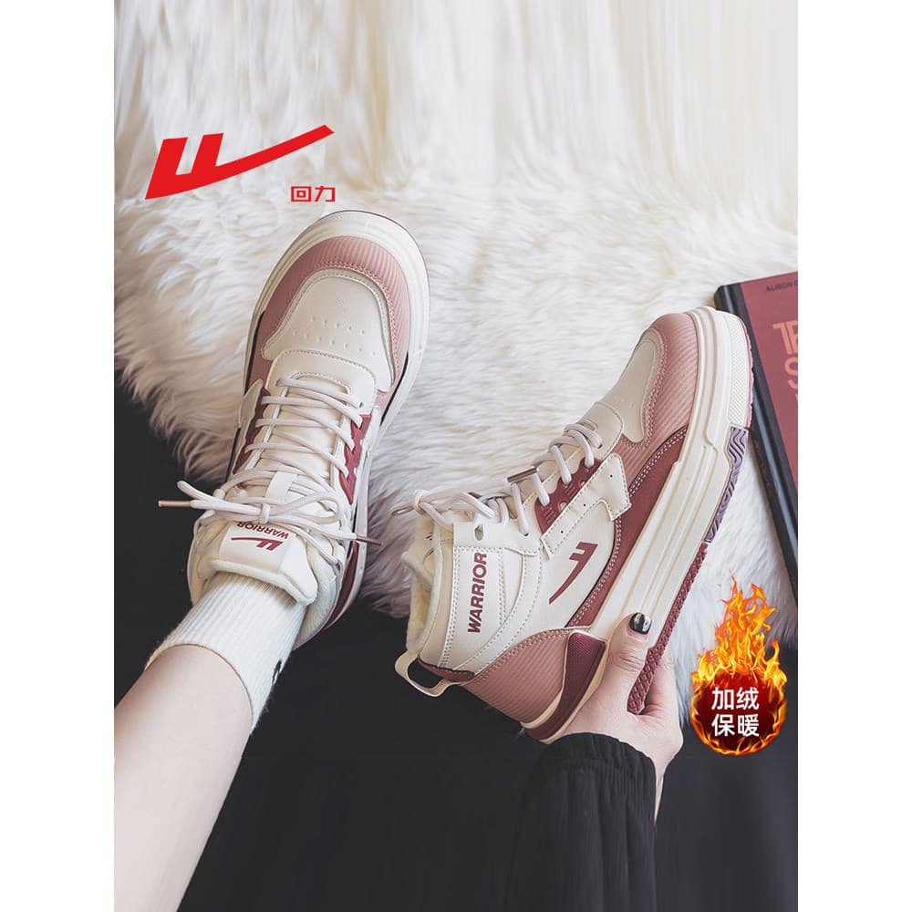 Puxar para trás sapatos femininos de alta qualidade 2023 outono inverno novo estilo All-Match sapatos brancos mais velud