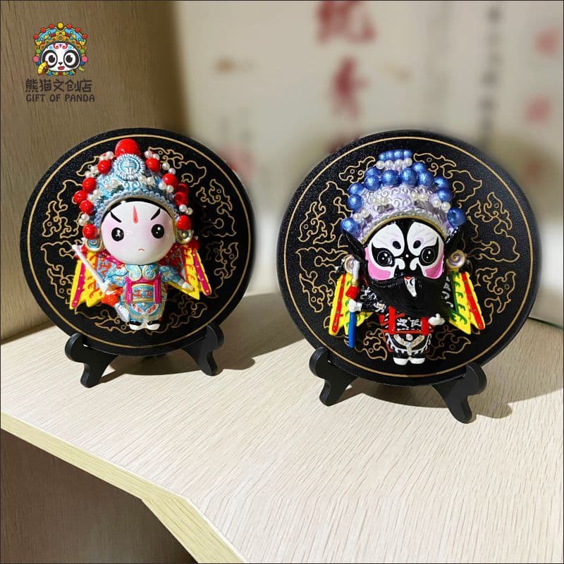 Personagens de três reinos estilo chinês Chengdu Personagem Drama Facebook Enfeites Lembranças criativas culturais Lembr