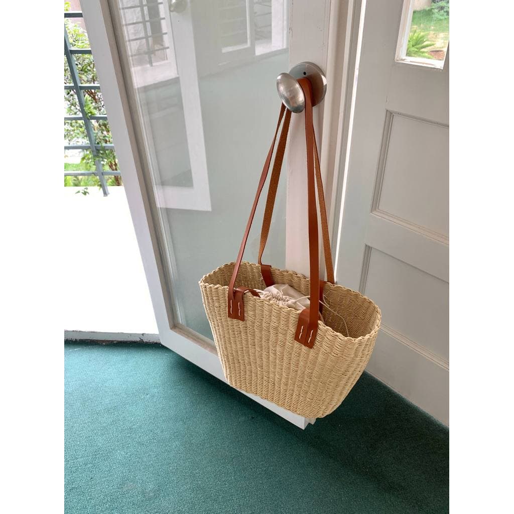 CHAWOOL Francês Retro Bolsa de Férias de Um Ombro Verão Simples High-End Bolsa de Palha de Praia Portátil de Grande Capa