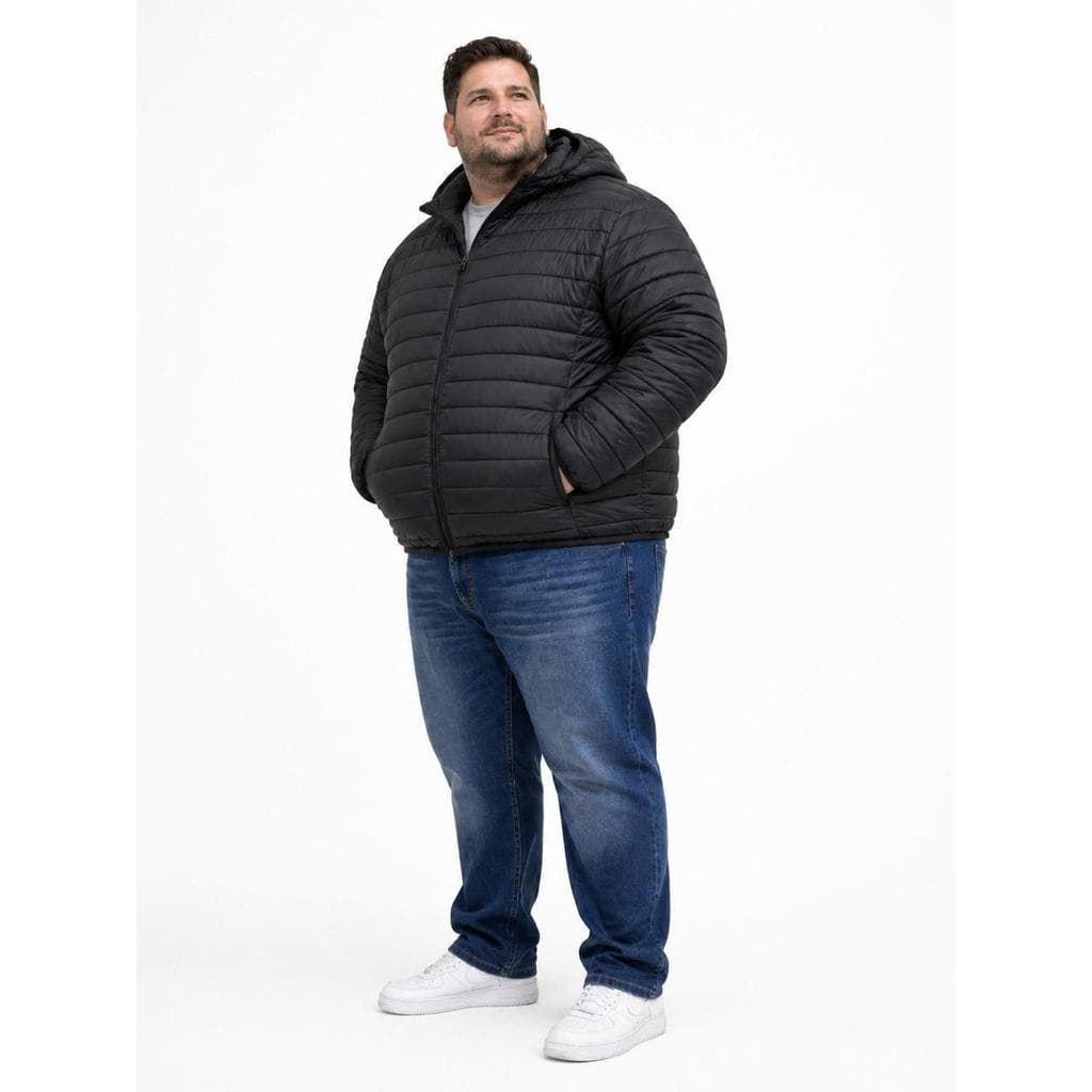 Jaqueta gominho plus sai masculino com capuz removível
