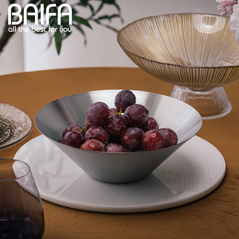 Tigela de chapéu de aço inoxidável 304, tigela de sopa única, utensílios de mesa de alta qualidade, tigela de macarrão i